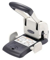 Дырокол KW-TRIO 100 лист. Lever-Tech HD металл., серый, линейка