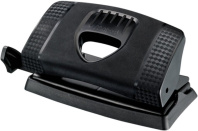 Дырокол MAPED 12 лист. с линейкой, карбон.покрытие, чёрный