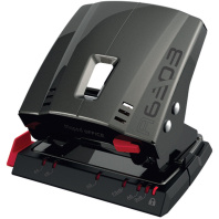 Дырокол MAPED 30/35 лист. с линейкой, бронзовый