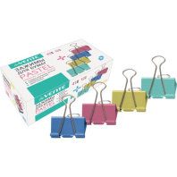 Зажим д\бум. мет. цветные deVENTE  Pastel 41мм., 12шт/уп.