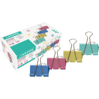 Зажим д\бум. мет. цветные deVENTE  Pastel 51мм., 12шт/уп.