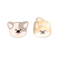 Зажим д\бум. пласт. Egoist "Кот и Пёс", ассорти дизайнов