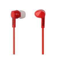 Наушники внутриканальные Smartbuy Prime, красные, динам.10мм, плоск.каб., 3 пары силик.вставок