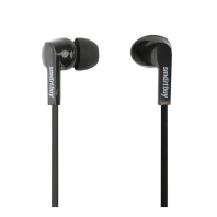 Наушники внутриканальные Smartbuy Prime, черные, динам.10мм, плоск.каб., 3 пары силик.вставок