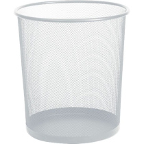 Корзина для мусора круглая сетчатая 22*26,5*28см железная, серая