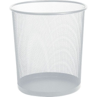 Корзина для мусора круглая сетчатая 22*26,5*28см железная, серая