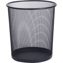 Корзина для мусора круглая сетчатая 22*26,5*28см железная, черная