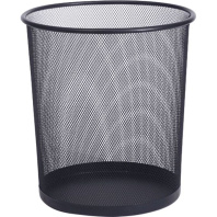 Корзина для мусора круглая сетчатая 22*26,5*28см железная, черная