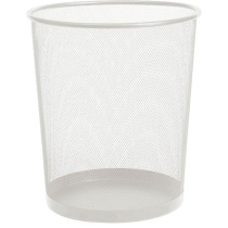 Корзина для мусора круглая сетчатая 24*29,5*33,5см железная, серая