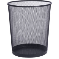 Корзина для мусора круглая сетчатая 24*29,5*33,5см железная, черная