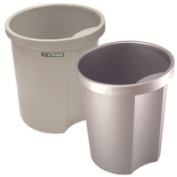 Корзина для мусора цельная 12л черная