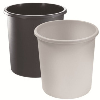 Корзина для мусора цельная 18л черная