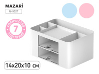 Подставка наст. "Ассорти" 14*20*10см, пластик, 3цв.