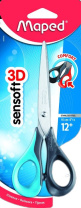 Ножницы MAPED "SENSOFT" 16 cм, симметричные, гибкие ручки