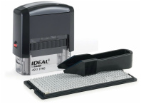 Штамп самонаборный 3 строки, 38*14мм , подушка синяя