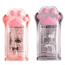 Точилка пласт. 1 отв. Egoist "Лапка"  с контейнером 5,5*2,5 см, 2 дизайна