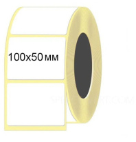 Термоэтикетка 100*50 белая, 500 этикеток, ЭКО, без печати