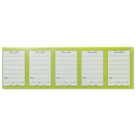 Ценники "Бабочка 5" 55*80мм 5 шт/л, 25 листов, термоусадка