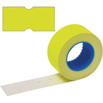 Этикет-лента 21*12 желтая , прямая, 600 этикеток