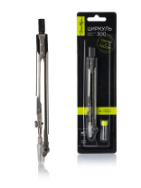 Циркуль металл. Globus  155мм +зап.грифель, блистер