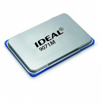 Подушка штемпельная IDEAL настольная 56*90мм, металл, черная