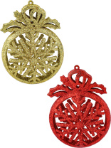 Набор подвесных украшений   2шт, 8см "Яркие шары"