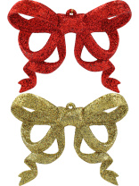 Набор подвесных украшений   2шт, 9см "Яркие банты"