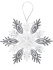 Подвесное украшение 12см "Королевская снежинка"