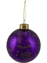 Ёлочный шар  8 см "Созвездие" стекло