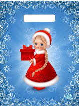 Пакет 30*23см (30мк) с вырубной ручкой "Внученька" ПВД