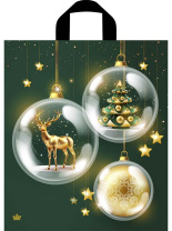 Пакет 43,5*38см (35мк) с петлевой ручкой "Изумрудный блеск" ПВД