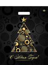 Пакет 45*38см (60мк) с вырубной укрепл. ручкой "Акцент" Ламинат