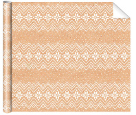 Бумага упаковочная крафт 70*100см "Узор"