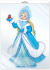 Плакат фигурный 50*35см "Снегурочка"