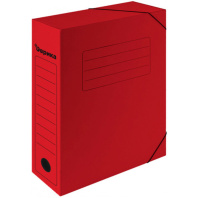 Архивная папка на резинках   75 мм красная (на 700 листов А4)