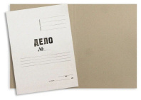 Скоросшиватель картон белый  360гр\м2 немел. (бум.) без замка