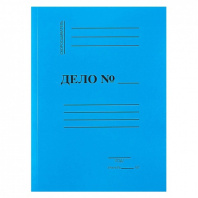 Скоросшиватель картон цветной  320гр\м2 мел. (бум.) синий