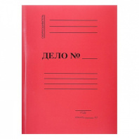 Скоросшиватель картон цветной  320гр\м2мел. (бум.) красный