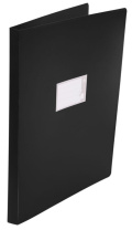 Папка 4 кольца 27 мм 0,8 мм пластик А3 вертикальная, чёрная Папка 4 кольца 27 мм 0,8 мм пластик А3 вертикальная, чёрная