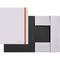 Папка на резинке А4 0,60мм deVENTE. Esthetics" фактура "soft-touch", лавандово-пепельная