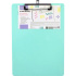 Клипборд А4, Pastel бирюзовый, пластик 2 мм
