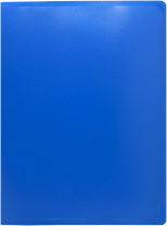 Папка с 1 зажимом А4 0,5мм синяя