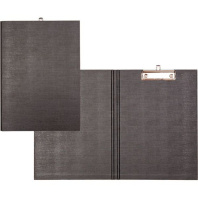 Папка-клипборд А4 черная, ПВХ 2мм