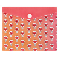 Конверт на кнопке  с рисунком А6 (170*140мм) Лампочки