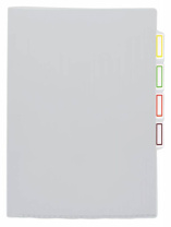 Папка уголок 3-х уровн. А4 прозр. плотн. 0,15мм бесцветная