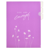 Папка уголок 4-х уровн. А4 (220*310мм) "Нежный фиолетовый"