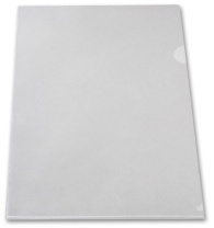 Папка уголок А4 прозр. плотн. 0,18мм бесцветная