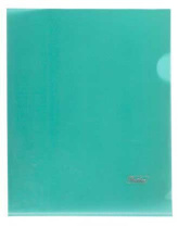 Папка уголок А5 прозр. плотн. 0,18мм зелёная