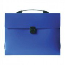 Портфель  1 отд. с ручкой и замком, синий