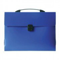 Портфель  1 отд. с ручкой и замком, синий